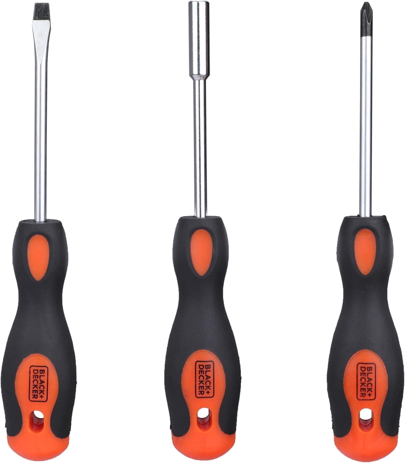 کیت ابزار دستی Black & Decker – شامل ۱۲۶ قطعه در جعبه ابزار، مناسب برای استفاده خانگی، DIY و حرفه‌ای، رنگ نارنجی/مشکی، مدل BMT126C، با ۲ سال گارانتی. 1489