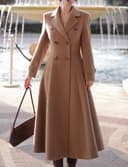 کت زمستانی زنانه Mywinway – از جنس پشم بلند (Long Wool)، مناسب پاییز و زمستان، مدل دوبل سینه (Double Breasted Peacoat)، سبک ماکسی و ترنچ کت مد روز (Maxi Trendy Trench Coat). 1514