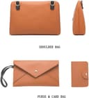 ست ۴ تکه کیف زنانه مد روز – شامل کیف دستی، کیف شانه‌ای، کیف Tote و کیف پول با دسته بالا و سبک Satchel. 316