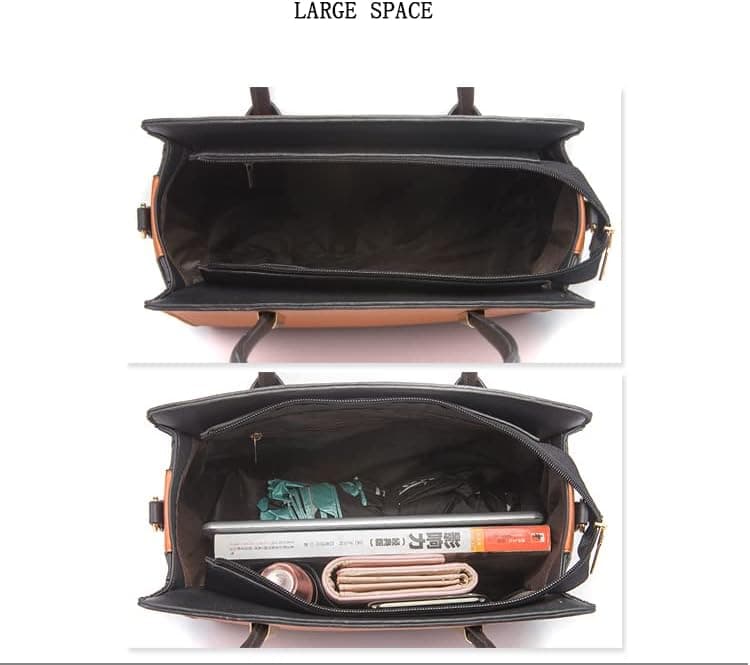 ست ۴ تکه کیف زنانه مد روز – شامل کیف دستی، کیف شانه‌ای، کیف Tote و کیف پول با دسته بالا و سبک Satchel. 318