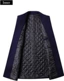 کت بلند زمستانی مردانه Lavnis از جنس ترکیبی پشم – کت Pea باریک با جلوی دکمه‌دار تک‌سینه، مناسب برای استفاده رسمی و کت تجاری. 321