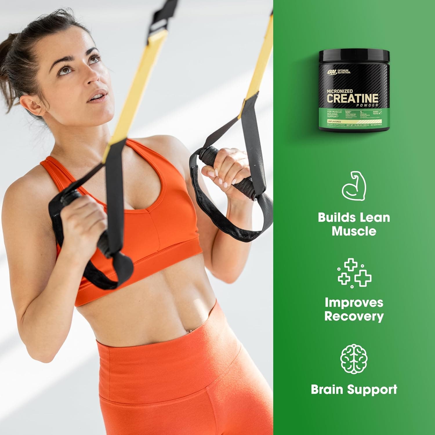 پودر Micronized Creatine Monohydrate از Optimum Nutrition (ON) برای حمایت از عضله‌سازی - بدون طعم، 300 گرم، 60 وعده - بسته‌بندی ممکن است متفاوت باشد 300 گرم 3497