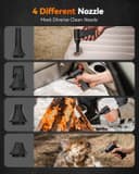 گردگیر برقی WOLFBOX مدل MegaFlow 50 با سرعت 110000RPM، دمنده مینی 3 حالته قابل تنظیم، بی‌سیم، شارژ سریع، مناسب برای گردگیری و حذف گرد و غبار در کامپیوترها، کیبوردها، خودروها، منازل و فضاهای بیرونی 3592