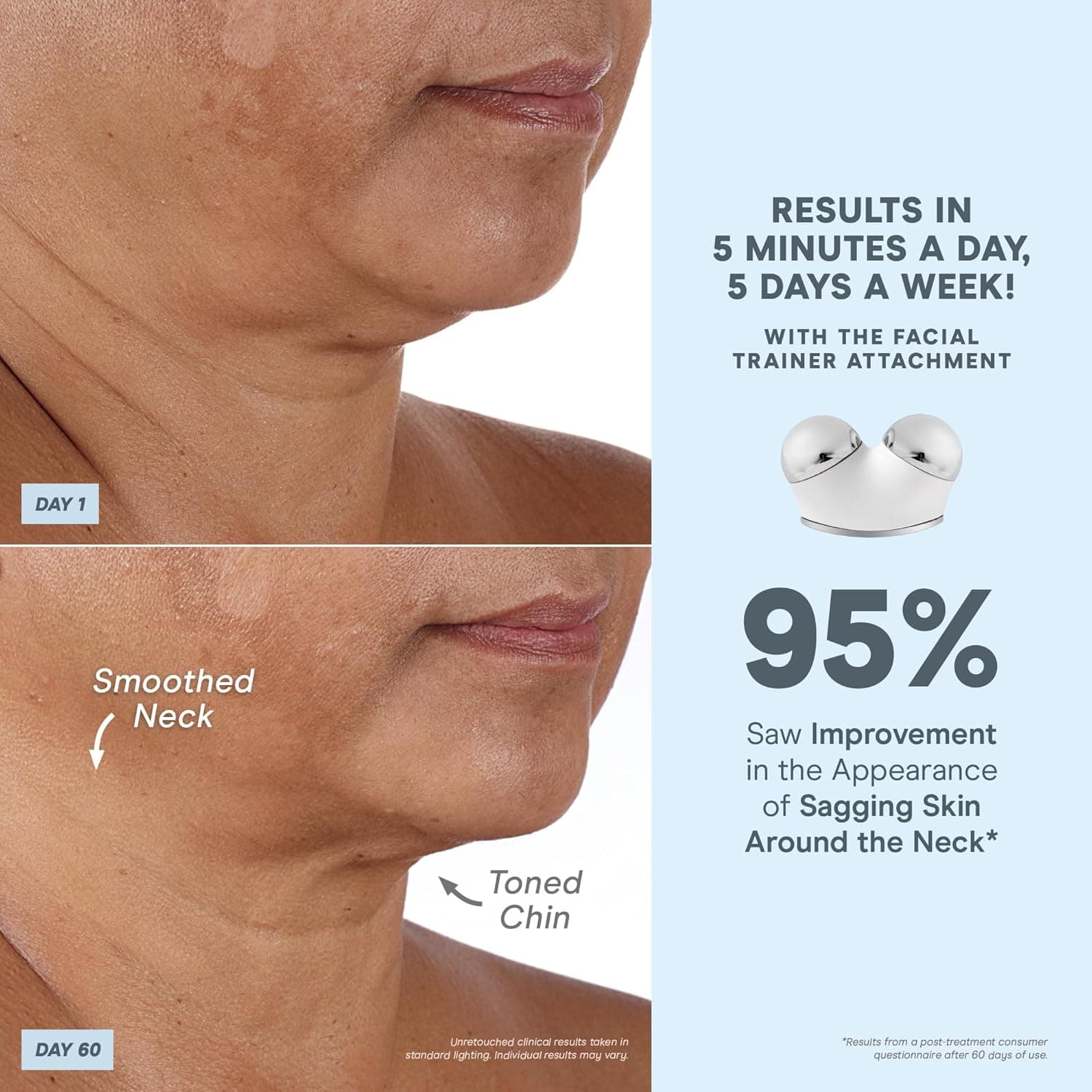 دستگاه صورت NuFACE TRINITY+ با جریان Microcurrent – کاهش‌دهنده چین و چروک با سری مخصوص لب و چشم، تأیید شده توسط FDA برای سفت کردن و فرم‌دهی هدفمند صورت، همراه با ژل فعال‌کننده Microcurrent و کرم ابریشمی. 385