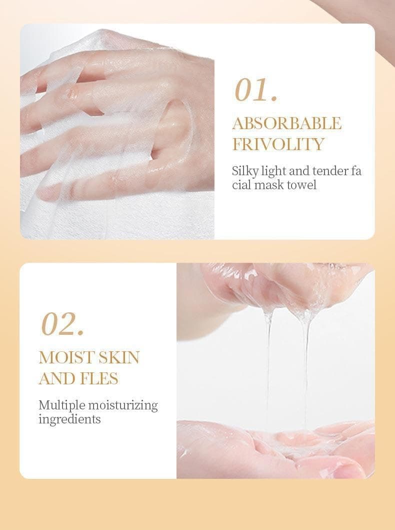 ده عدد ماسک صورت کلاژن کره‌ای – آبرسانی فوری، ضدچروک، سفت‌کننده و روشن‌کننده پوست، مناسب تمام انواع پوست. 403