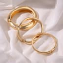 ست ۳ عددی دستبند پهن و برجسته طلایی – دستبند مد روز برای مچ دست، قابل ست شدن و مناسب برای ایجاد استایل چشمگیر، جواهرات فشن برای عروسی، مهمانی، سفر، مناسب برای زنان و دختران، هدیه شیک برای او. 405