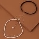 زنجیر چندلایه Khazna برای پا و بدن – جواهر ران با کریستال نقره‌ای برای زنان و دختران، مناسب برای فستیوال‌ها، مهمانی‌ها، کلاب و اکسسوری بیكینی. 446