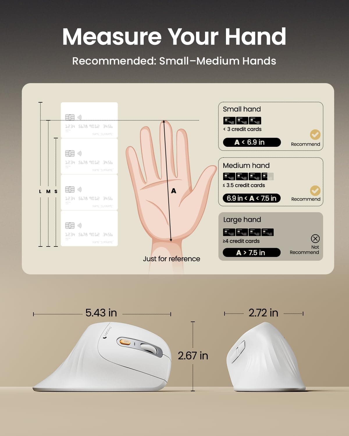 ماوس ارگونومیک ProtoArc مدل EM11 NL – بی‌سیم و عمودی (Vertical Mouse)، با قابلیت اتصال به چند دستگاه به‌صورت هم‌زمان، قابل شارژ از طریق USB-C، مناسب برای Windows، macOS، کامپیوتر، نوت‌بوک و لپ‌تاپ – رنگ سفید. 500