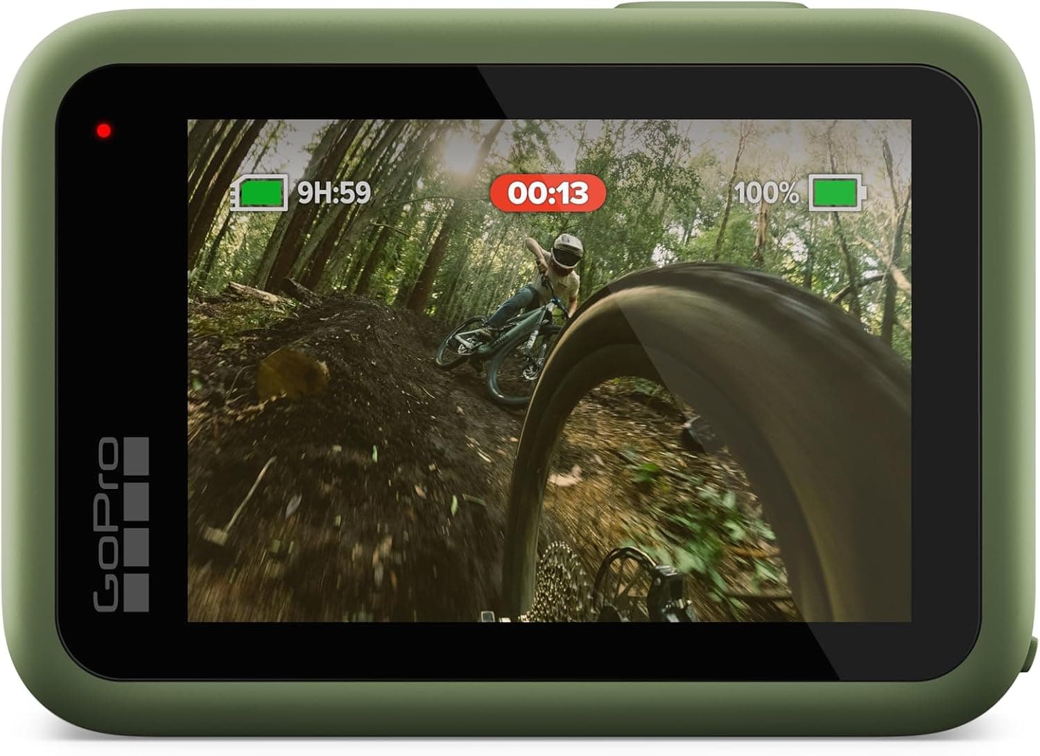 دوربین ورزشی GoPro HERO13 Black – رنگ سبز جنگلی (نسخه محدود)، ضدآب، فیلم‌برداری با کیفیت 5.3K60، عکس 27 مگاپیکسلی و سازگار با لنزهای سری HB. 532