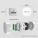 TRZLIFE جارو رومیزی – مینی و بی‌سیم، با باتری‌های AA، مناسب برای تمیز کردن ذرات ریز و خرده‌ها از میز، کشو و پیشخوان، با جزئیات بهبود‌یافته، رنگ سفید، همراه با دو باتری AA، هدیه‌ای ایده‌آل برای علاقه‌مندان به تکنولوژی و سرگرمی در عید پاک یا مهمانی White Elephant. 555