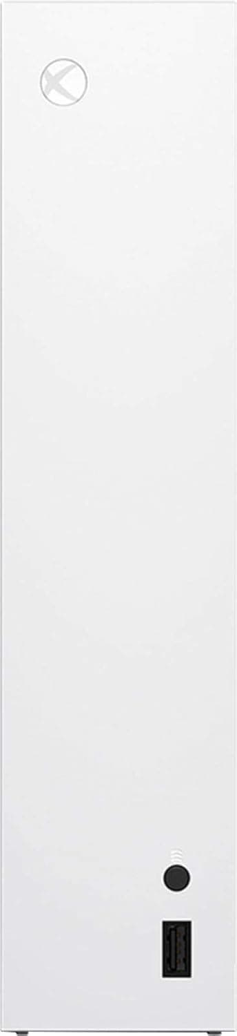 Microsoft Xbox Series S کنسول بازی دیجیتال با حافظه SSD به ظرفیت ۵۱۲ گیگابایت، همراه با یک دسته بی‌سیم – رنگ سفید، پشتیبانی از وضوح 1440p و تا 120 فریم بر ثانیه، مجهز به Wi‑Fi 802.11ac 2x2 و کابل USB (مدل WEPGPY). 615