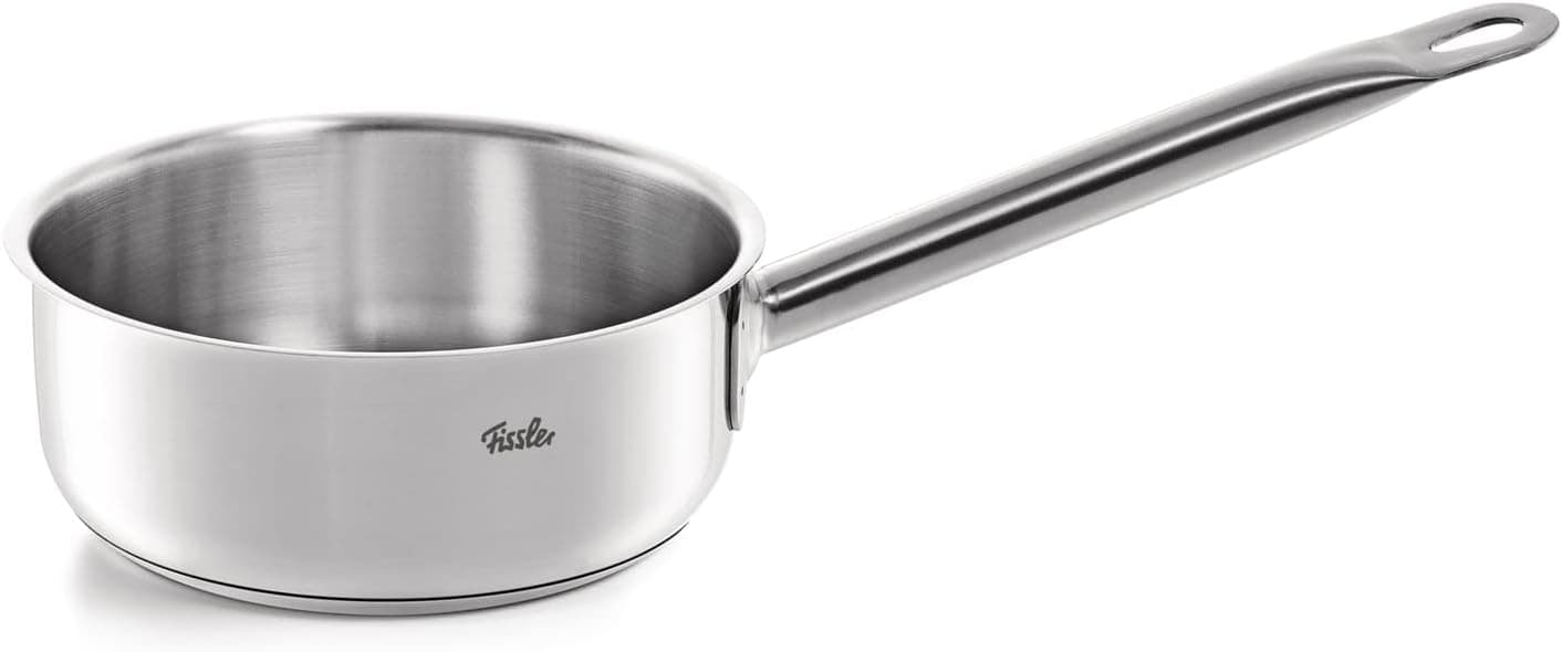 Fissler ست قابلمه استیل ضدزنگ مدل San Francisco – شامل ۵ تکه (۳ قابلمه، ۱ قابلمه خورشتی و ۱ شیرجوش بدون درب) همراه با درب‌های شیشه‌ای، قابل استفاده برای تمام اجاق‌ها از جمله القایی (Induction) – رنگ نقره‌ای. 645