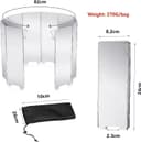 محافظ باد اجاق کمپینگ COOLBABY با 10 صفحه – تاشو و قابل‌حمل، مناسب برای اجاق گاز کمپینگ، اجاق بوتان، اجاق الکلی و پخت‌وپز در فضای باز یا پیک‌نیک. 821