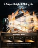 پنکه کمپینگ coldSky با ظرفیت باتری 20000 میلی‌آمپر ساعت – دارای دو موتور، چراغ LED چهارحالته، 8 سرعت مختلف و ریموت کنترل، قابل‌حمل و مناسب برای چادر، قطعی برق یا محل کار، همراه با قلاب آویز – رنگ سبز. 836