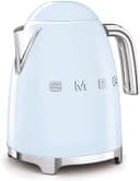 Smeg KLF03PBUK Kettle – سبک رترو دهه ۵۰، ظرفیت ۱.۷ لیتر، دارای نمایشگر سطح آب، پایه چرخشی ۳۶۰ درجه، پایه ضد لغزش، درب با باز شدن نرم، جنس استیل ضد زنگ، رنگ آبی پاستلی، با ۱ سال گارانتی. 895