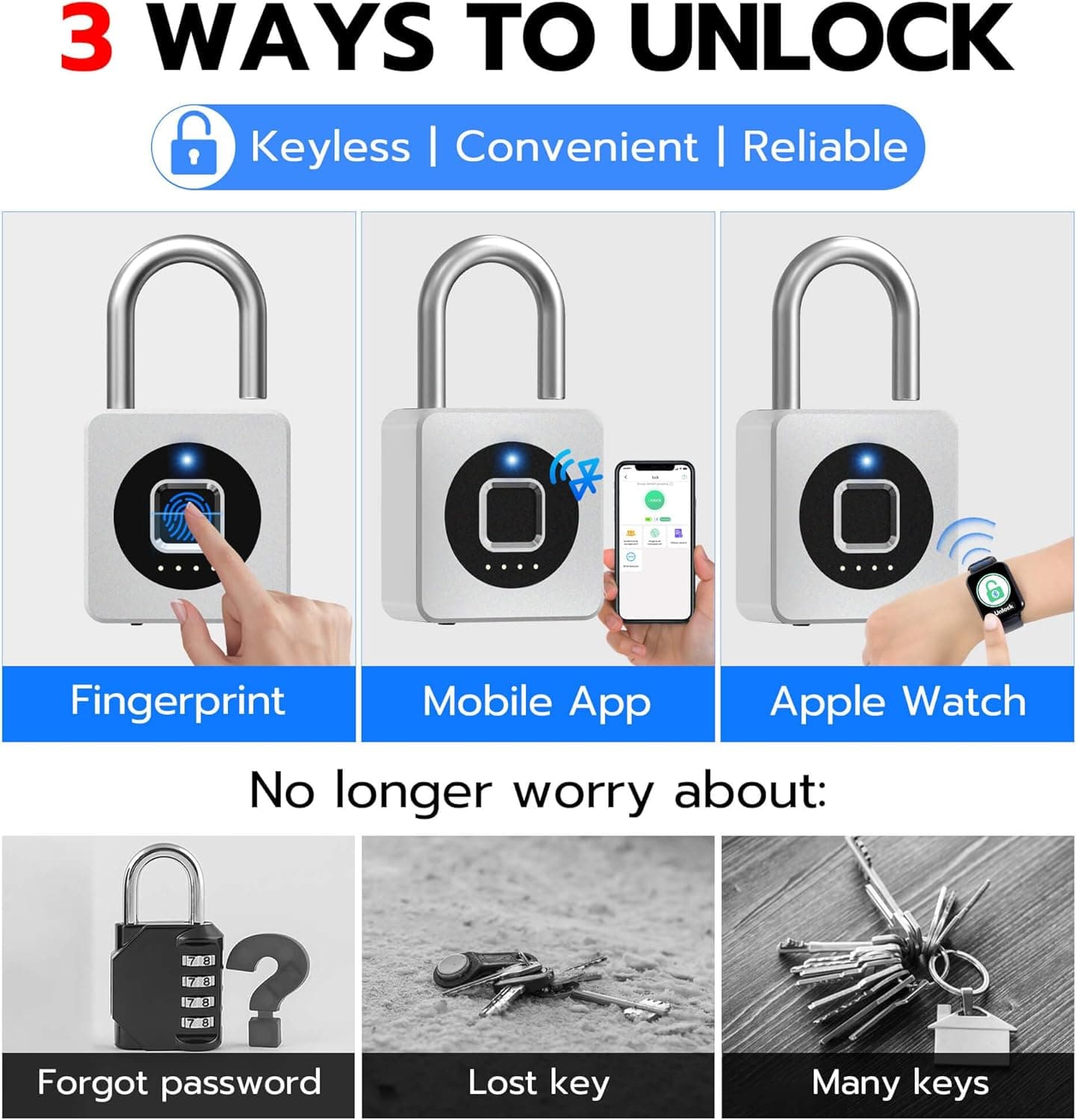قفل اثر انگشتی eLinkSmart مخصوص کمد باشگاهی