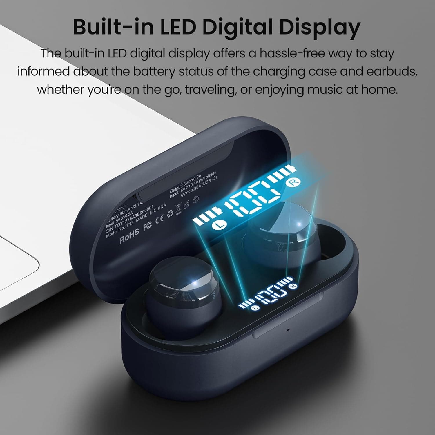 هدفون بیسیم TOZO T12 – Bluetooth 5.3